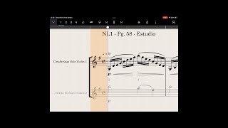 Pg 58  Estudio  Violino 1  Nicolas Laoureux I  Violino [upl. by Anilasor67]
