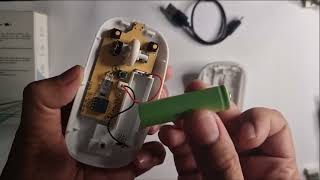 DIY  Wireless Mouse Battery replacement  lithium 14500 [upl. by Aissak]