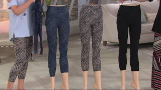 Spanx Cropped Look at Me Now Seamless Leggings on QVC [upl. by Oetsira]