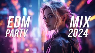 EDM PARTY MIX 2024  Best Techno amp Electro House Music 2024 [upl. by Cutcheon]