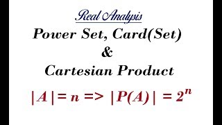 Lec  3 Power Set and Cartesian Product of Sets  IIT JAM  CSIR UGC NET  GATE MA  B Sc [upl. by Nylrehs360]