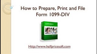 How to Print and File Form 1099 DIV [upl. by Accebber698]