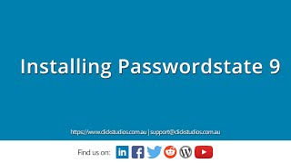 Passwordstate 9 Installation Guide [upl. by Ahsinwad]