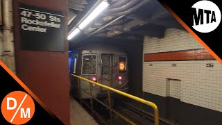 「IND」Brooklyn bound R68 D and R160 M trains racing out of 4750 StsRockefeller Center [upl. by Howlond812]