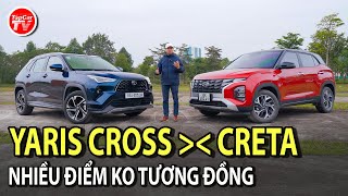 So sánh Hyundai Creta và Toyota Yaris Cross  Giành giật từng điểm để về đích  TIPCAR TV [upl. by Ayenet]