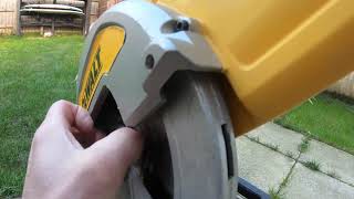 Another way to change a blade on a DCS777 Dewalt Chop saw [upl. by Ytram]