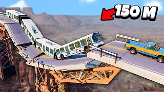 Mega Bus vs Brug   BeamNG  💥 [upl. by Elirpa]