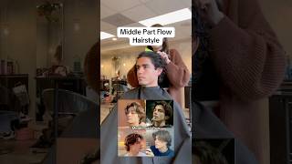 How to get the middle part flow hairstyle 💇🏻 [upl. by Kohn475]