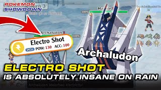 Electro Shot ARCHALUDON is absolutely insane on Rain team  Pokemon Showdown [upl. by Naid671]