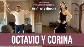 Class with Octavio y Corina  Belgrade Tango Encuentro 2020 Online Edition [upl. by Quartana]