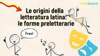 Le origini della letteratura latina le forme preletterarie  3a superiore [upl. by Atirahc]