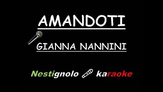 🎤 Amandoti karaoke 🎤 Gianna Nannini karaoke [upl. by Brause]