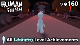 All Laboratory Level AchievementsTrophies in Human Fall Flat Walkthrough [upl. by Nahgem]