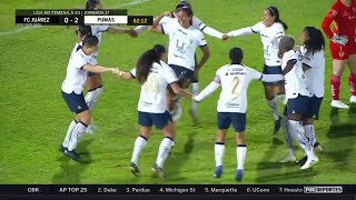 ⚽ GOL DE AERIAL CHAVARIN  FC Juárez 02 Pumas  Jornada 17  Liga MX Femenil [upl. by Ahsitauq185]