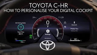 Toyota CHR PHEV or PlugIn Hybrid  How to Customise Digital Cockpit [upl. by Irotal889]