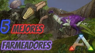 5 mejores dinos para farmear en ARK mobile [upl. by Coridon]