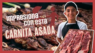 Carne ASADA al carbón JUGOSA 🤠😋 [upl. by Gennie]