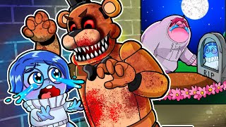 RIP SADNESS ABANDONED at BIRTH Into the pit  Five Nights at Freddys  Inside Out 2 Animation [upl. by Devora821]