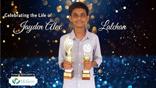 Celebrating the Life of Jayden Alex Lalchan [upl. by Ahsemac]