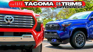 2024 Toyota Tacoma 8 Trims Compared  Trd Pro Vs Trd Sport Trd Prerunner Ltd Sr5 [upl. by Ajile]