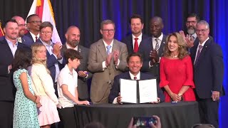 Gov Ron DeSantis signs 1165 billion Florida budget [upl. by Pazia]