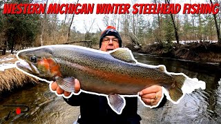 Western Michigan Winter Steelhead Fishing [upl. by Svoboda]