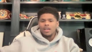 SHAKUR STEVENSON RESPONDS TO GERVONTA DAVIS quot67 FIGHT DEALYOURE IN THERE LITTLE BROquot CHALLENGE [upl. by Mazman]