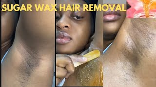 5 mins DIY underarm sugar wax Celine Augustine [upl. by Nicolas]