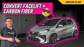 MYVI G3 CONVERT BODYKIT FACELIFT SIAP DENGAN CARBON FIBER [upl. by Forester]