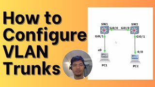 How to Configure VLAN Trunks on CISCO Switch [upl. by Dloraj987]