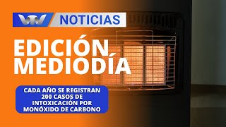 Edición Mediodía 1107  Cada año se registran 200 casos de intoxicación por monóxido de carbono [upl. by Aehcsrop310]