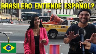 LOS BRASILEROS ENTIENDEN ESPAÑOL ENTREVISTA EN LAS CALLES DE BRASIL [upl. by Aynuat709]