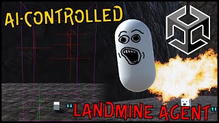 Using a NAVMESH in UNITY 2021 to create an AI CONTROLLED LANDMINE for our FLOOR IS LAVA game [upl. by Handel254]