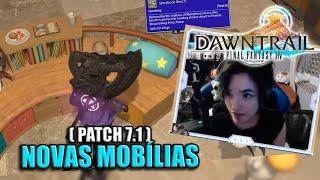 NOVAS MOBÍLIAS no patch 71 do FFXIV 🛋️ [upl. by Aissila]