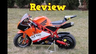 Best Pocket Bike PS50 Rocket Sport  Full Review  Nitro Motors  Mini Moto [upl. by Ardaid]