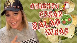 Crispy 🐓Cesar Salad Wraps  Lean amp Green Approver [upl. by Adnylem]