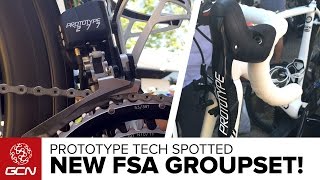 NEW FSA Electronic Groupset Spotted Prototype Tech At The 2015 Tour De France [upl. by Radcliffe]