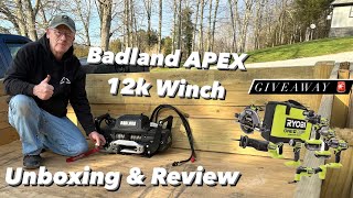 Badland APEX 12k lb Winch  Unboxing Assembly amp Review [upl. by Ehcropal]