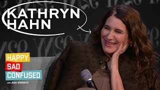 Kathryn Hahn talks AGATHA ALL ALONG WANDAVISION STEP BROTHERS I Happy Sad Confused [upl. by Airahs604]