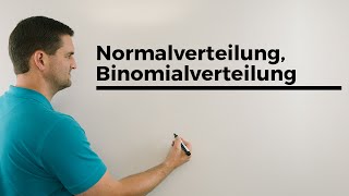 Normalverteilung Binomialverteilung Sigmaumgebung Stochastik anschaulich Mathe by Daniel Jung [upl. by Burg]