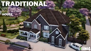 Traditional Style House in Willow Creek  NoCC  Stop Motion Build  The Sims 4 [upl. by Alahc]