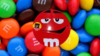 Satisfying Video  Unpacking MampM´s Candy Tin Red ASMR asmr unboxing mandms [upl. by Devondra]