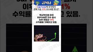 Sampp500에 투자해서 은퇴 자금 11억 모으려면 몇 년 걸릴까 [upl. by Joby]