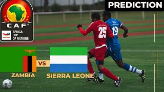 Zambia vs Sierra Leone CAF Africa Cup Of Nations 2025 Qualifier Match Preview Prediction [upl. by Choo560]