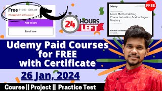 How to get Udemy Courses for FREE in 2024  Udemy Coupon Code 2024  Latest Udemy Coupons [upl. by Googins]