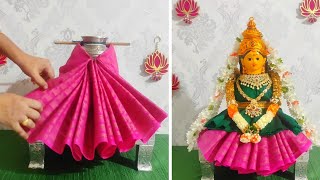 Simple kalasam Decoration With Blouse Pieces  Easy Varamahalakshmi kalasam decoration with blouse [upl. by Eneleoj]