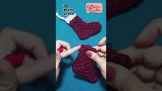 Nota navideñas a crochet crochet tejer shorts [upl. by Dunson]