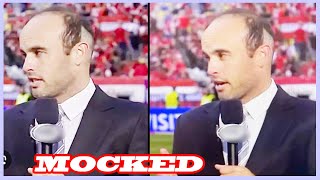 Landon Donovan speaks out as Euro 2024 pundit mocked for his hair live on TV [upl. by Nelyag]