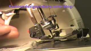 How use a gathering foot on a serger singer serger professional five sewing blogs [upl. by Hamforrd744]