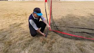 Heavy Duty Golf Hitting net 10 X 7 feet practice outdoor backyardinstall video [upl. by Enilec]